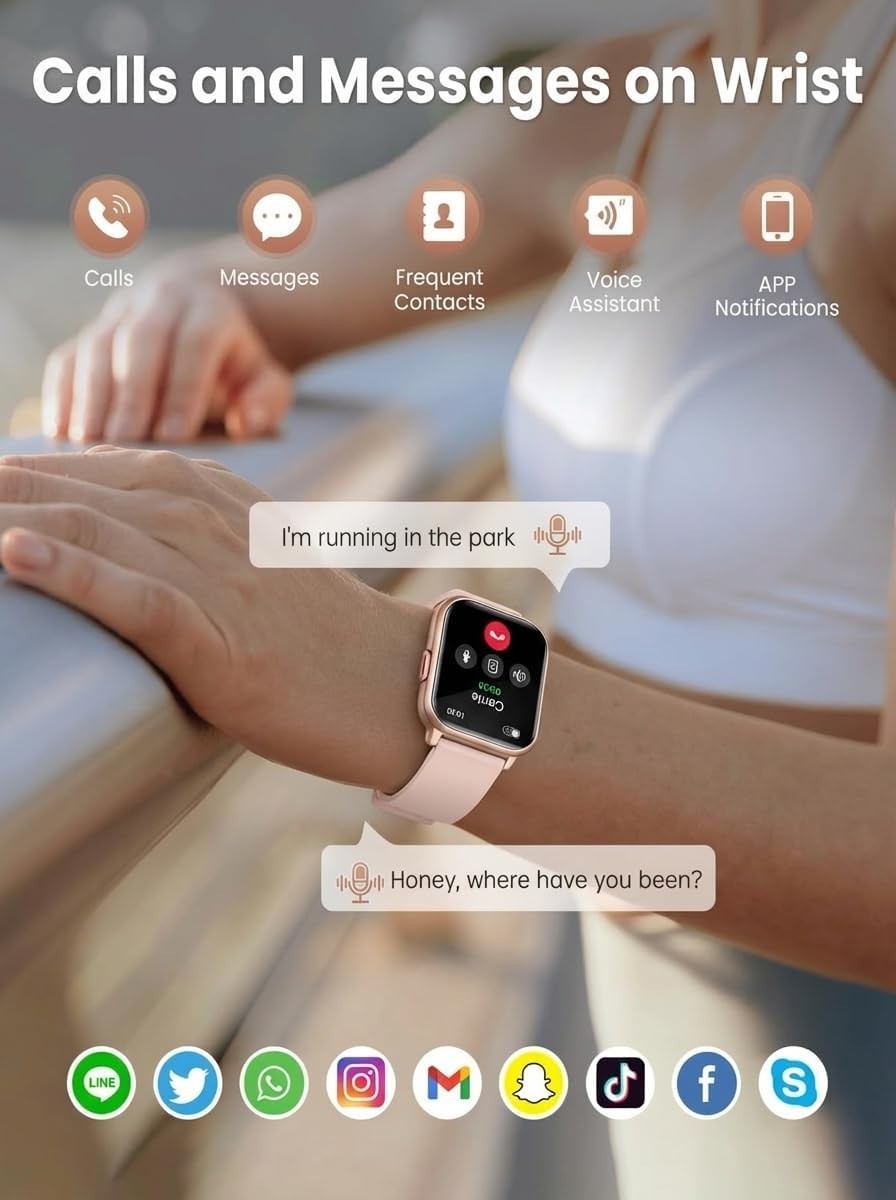 Reloj Inteligente Para iPhone Android De Mujer Smart Watch Pantalla Táct NEW US.