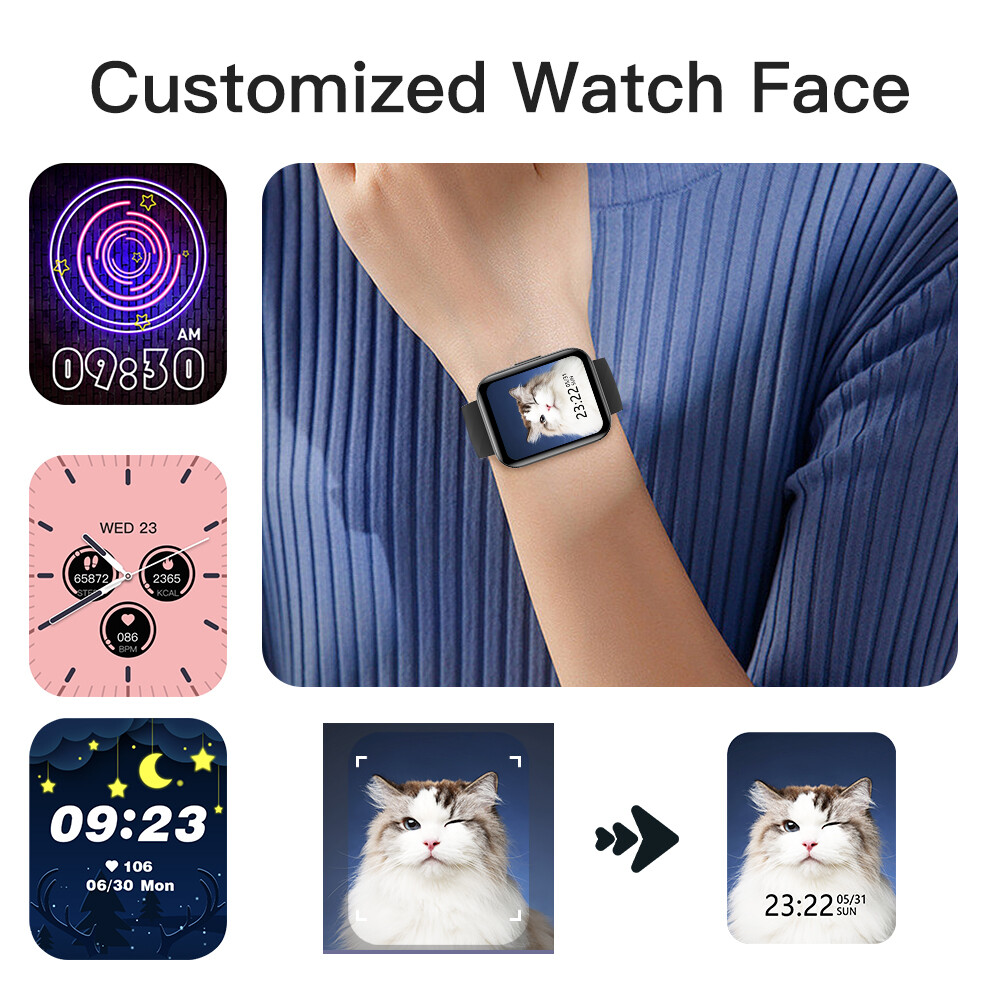 Smart Watch for Women Men Waterproof Watch Compatible with iPhone/Android Phones