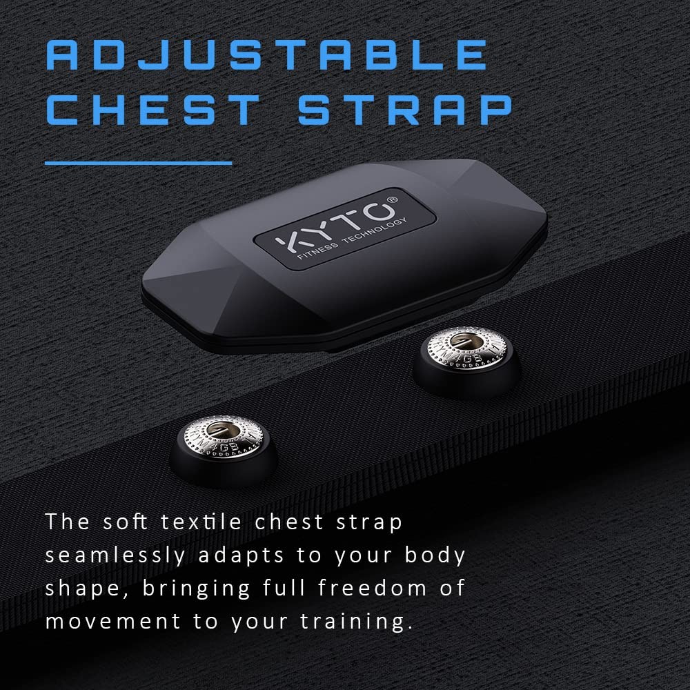 Heart Rate Monitor Chest Strap, ANT+, Bluetooth, iOS, Android, Cycling, Running
