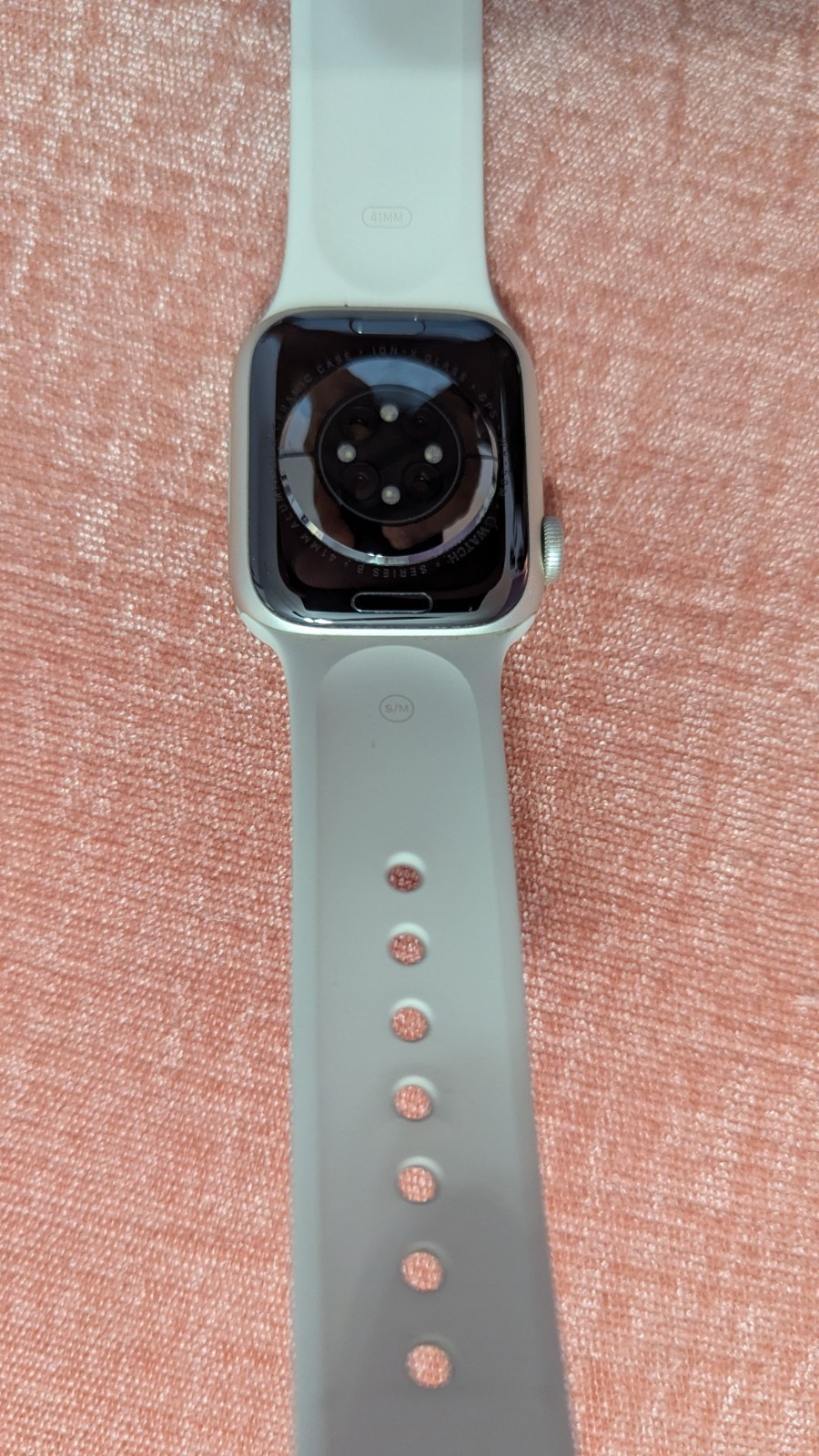 Apple Watch Series 8 41mm Gold Aluminum Case with Sports Band S GPS A2770