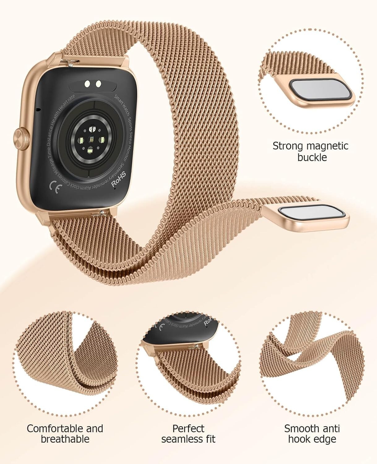 EarlySincere 2025 Smart Watches for Women with 2.06″ AMOLED Always-On Display,