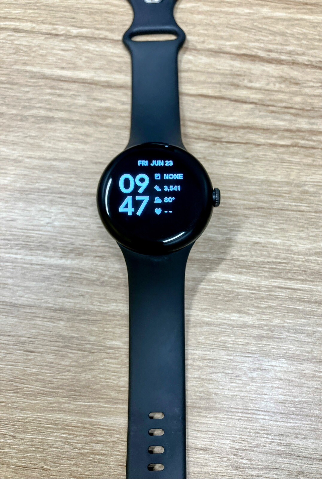 Google Pixel Watch 41mm Matte Black Stainless Steel Case with Obsidian Active…