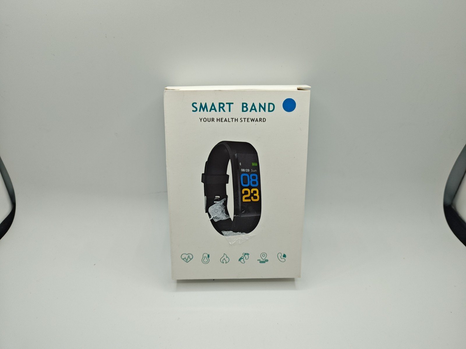 Smart Band Your Health Steward Fitness Tracker Black Bracelet New /Open Box