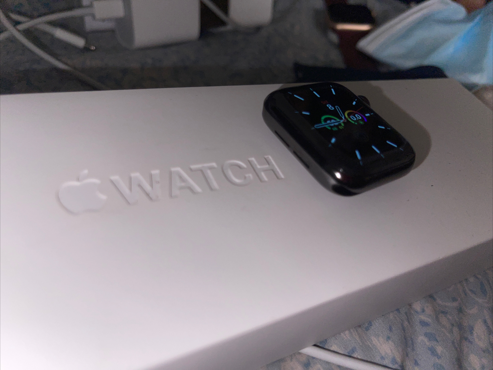 Apple Watch Series 6 40mm Graphite Stainless Steel Case Sport Band – (M02Y3LLA)