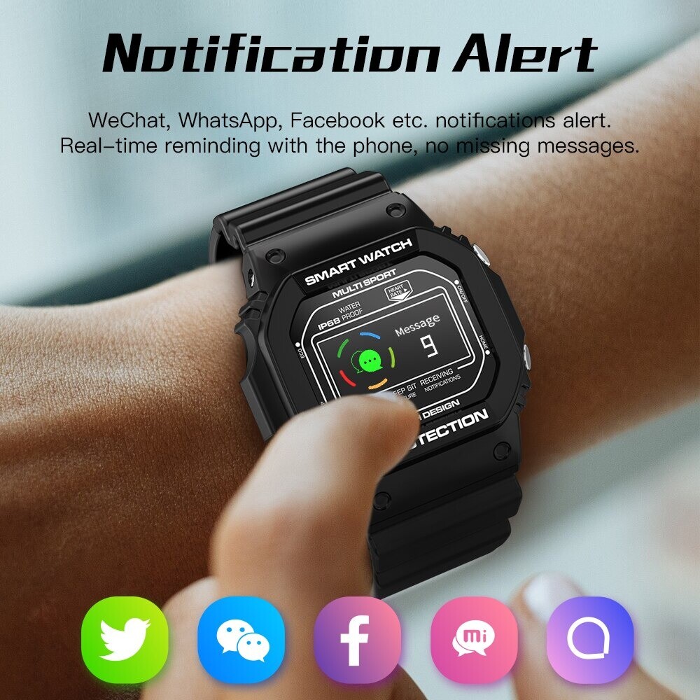 Smart Watch Men Bracelet Gents Fitness Tracker Touch Screen Waterproof Sport New