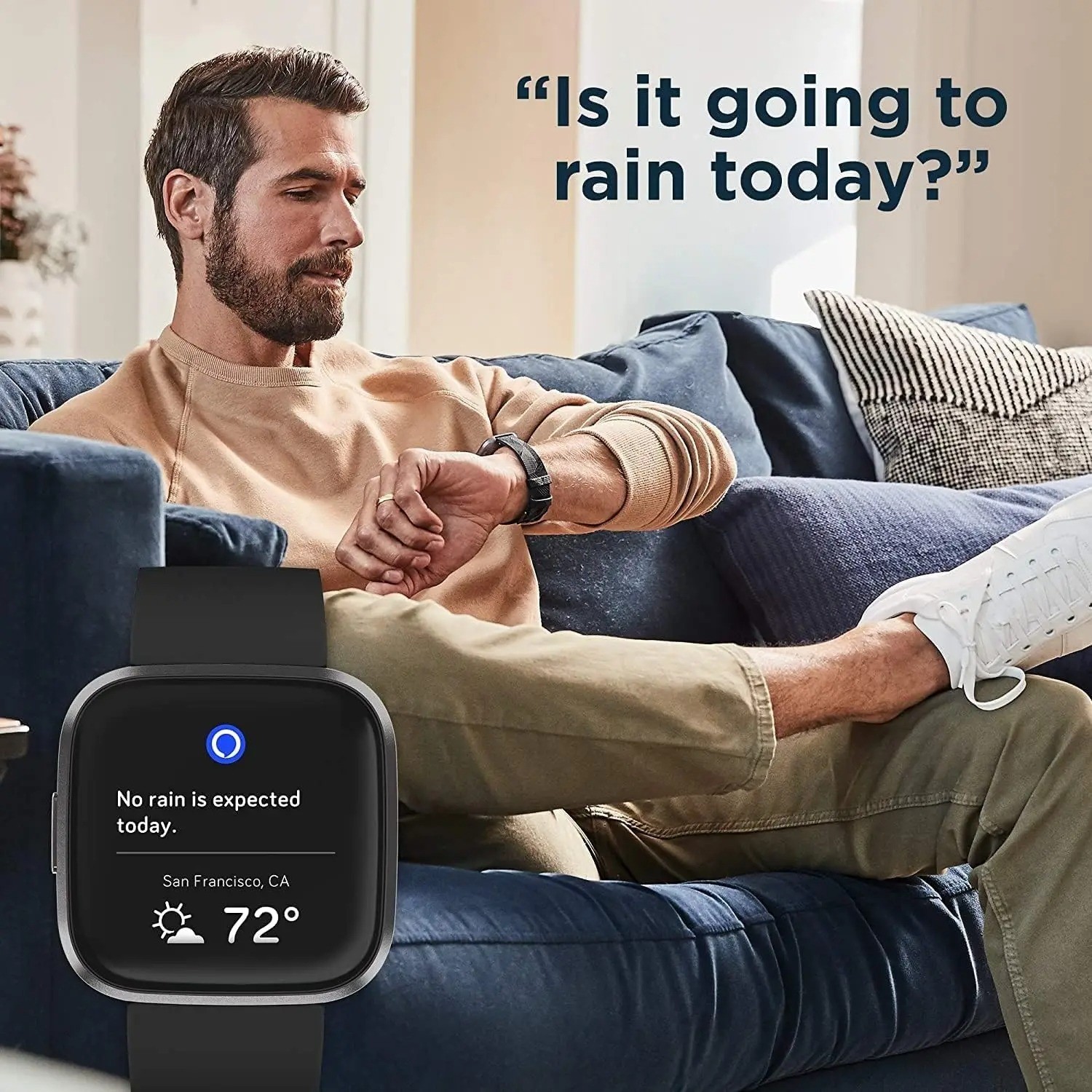 New Fitbit Versa 2 Health & Fitness Smartwatch Authentic Activity Tracker Black