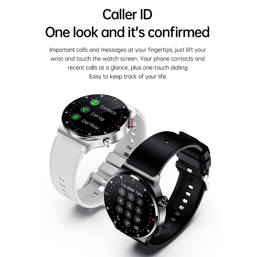 Smart Watch for Men(Call Receive/Dial) Rugged Fitness Tracker Blood Pressure NFC