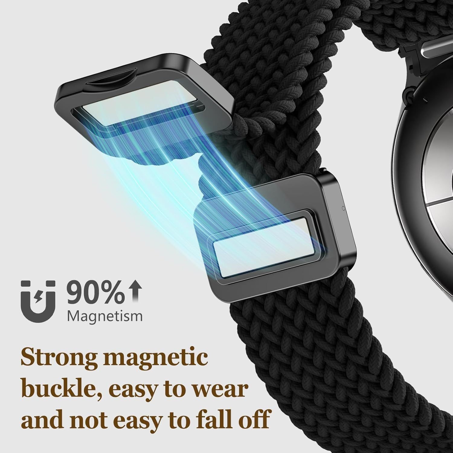 No Gap Fabric Band for Samsung Galaxy Watch 6 40mm 44mm – Elastic Strap