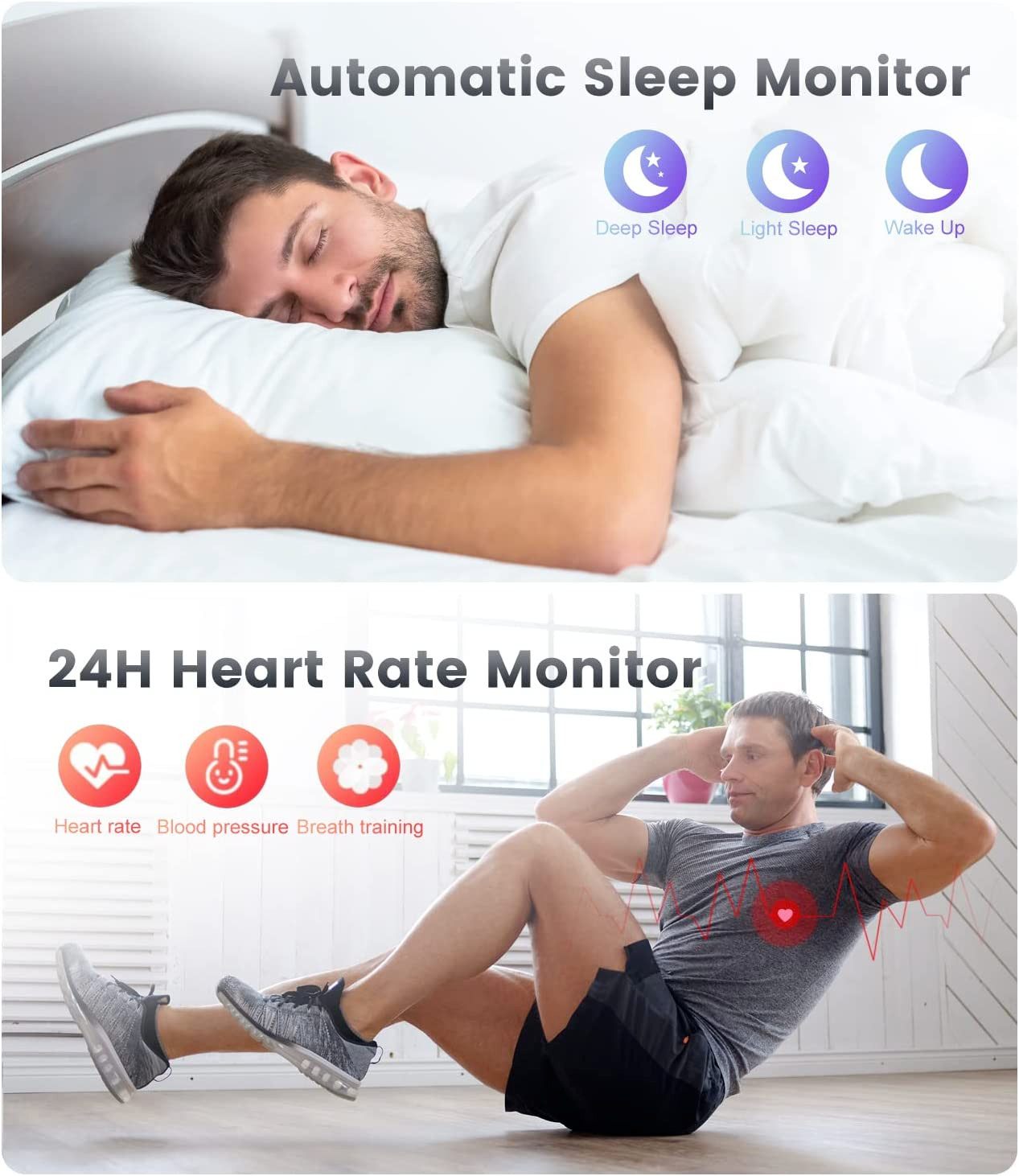Smart Watch for Men with Bluetooth Answer/Make Call/Voice Speaker, Android Ios S
