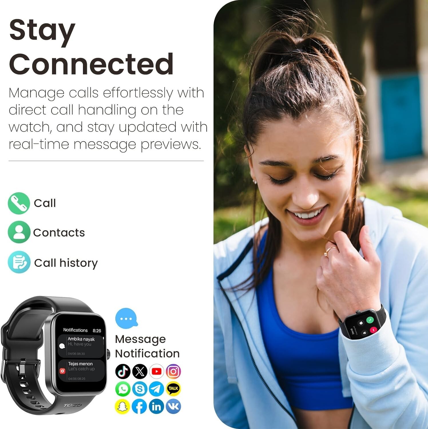 S4 AcuFit One Smart Watch 1.78″ AMOLED Screen for Men Women, Bluetooth Call