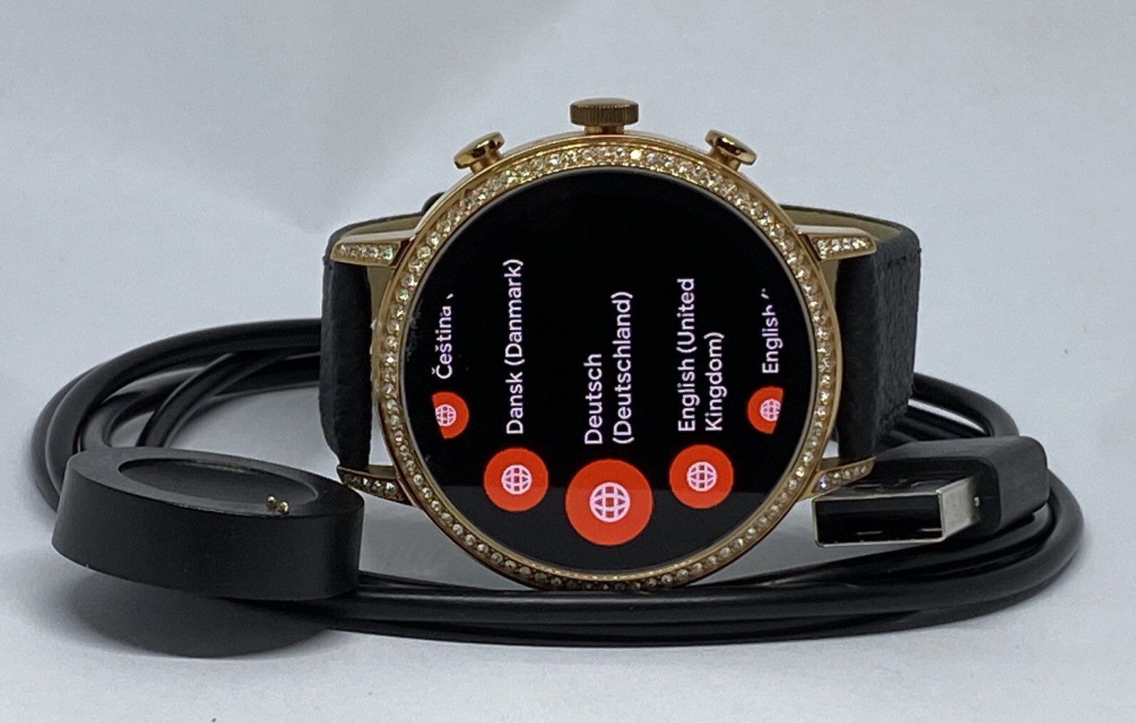 Fossil Gen 4 Authentic Digital Dial Smart Watch Custom Band FTW6011 DC516