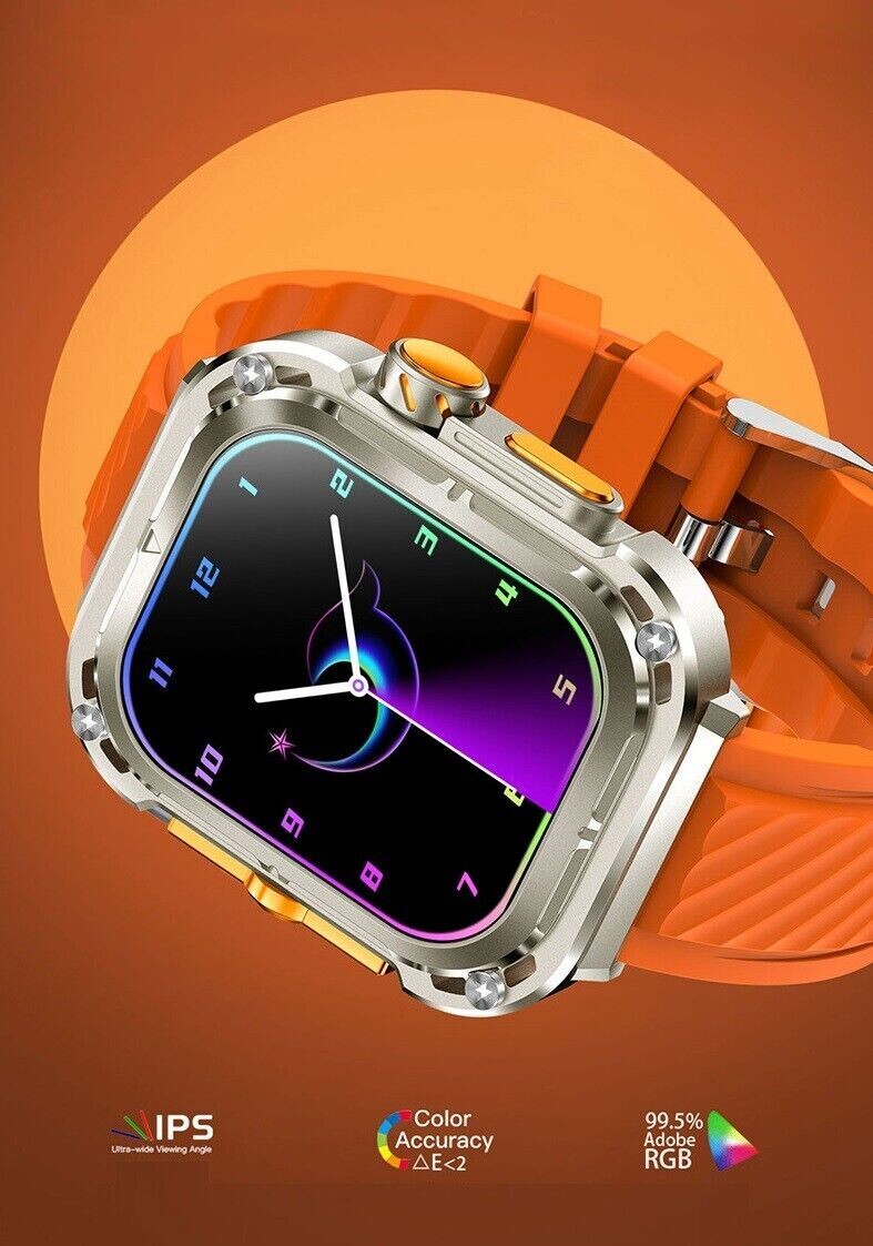Z85 MAX Smart Watch – Yellow Band – Easily Change Watch Face