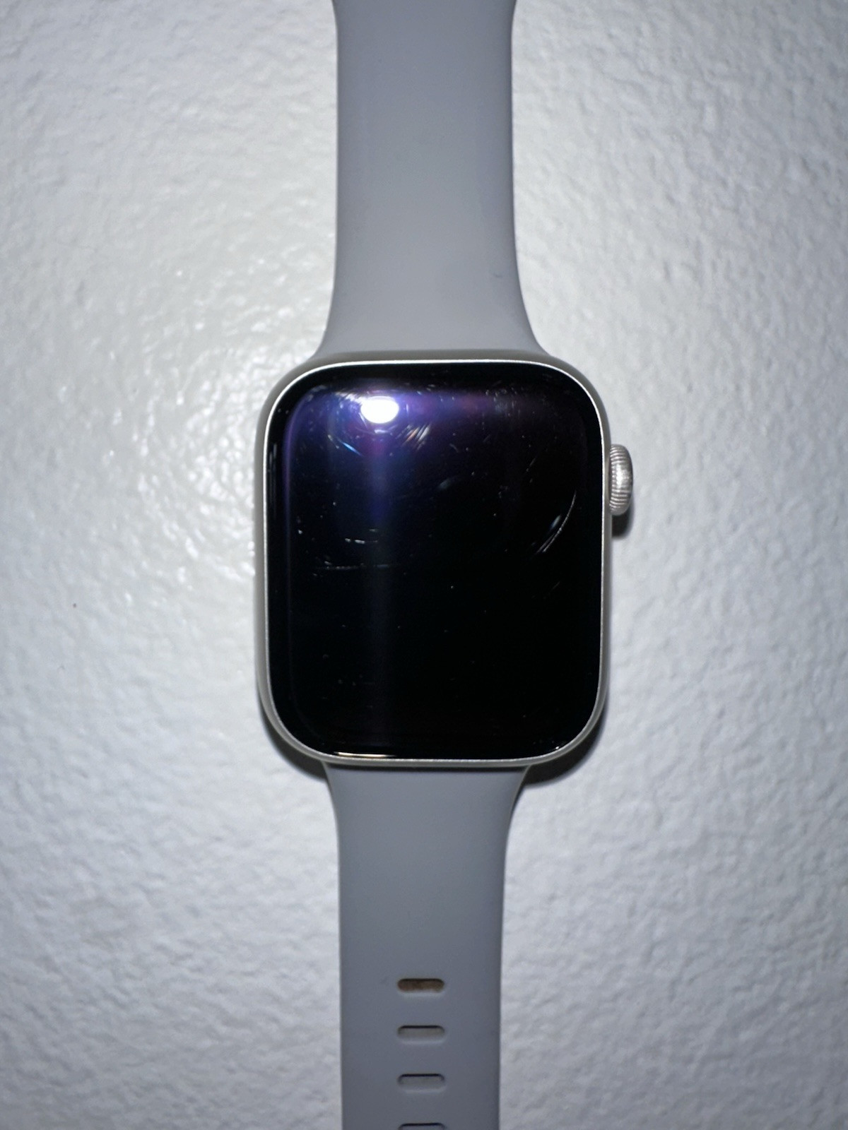 Apple Watch Series 7 Nike 45mm Silver Aluminium Case/White Sport Band