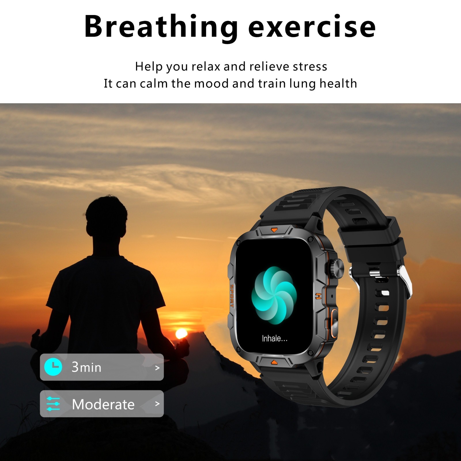 🔥 Smart Watch Men Women (Call Receive/Dial) Rugged Fitness Tracker Waterproof