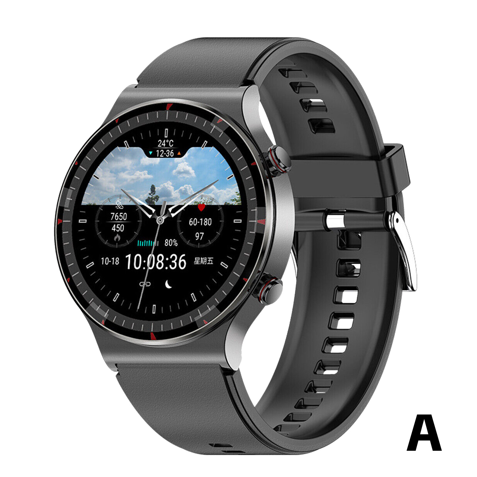 Smart Watch ECG Heart Rate Blood Oxygen Sleep Health Monitor Activity Tracker 1x
