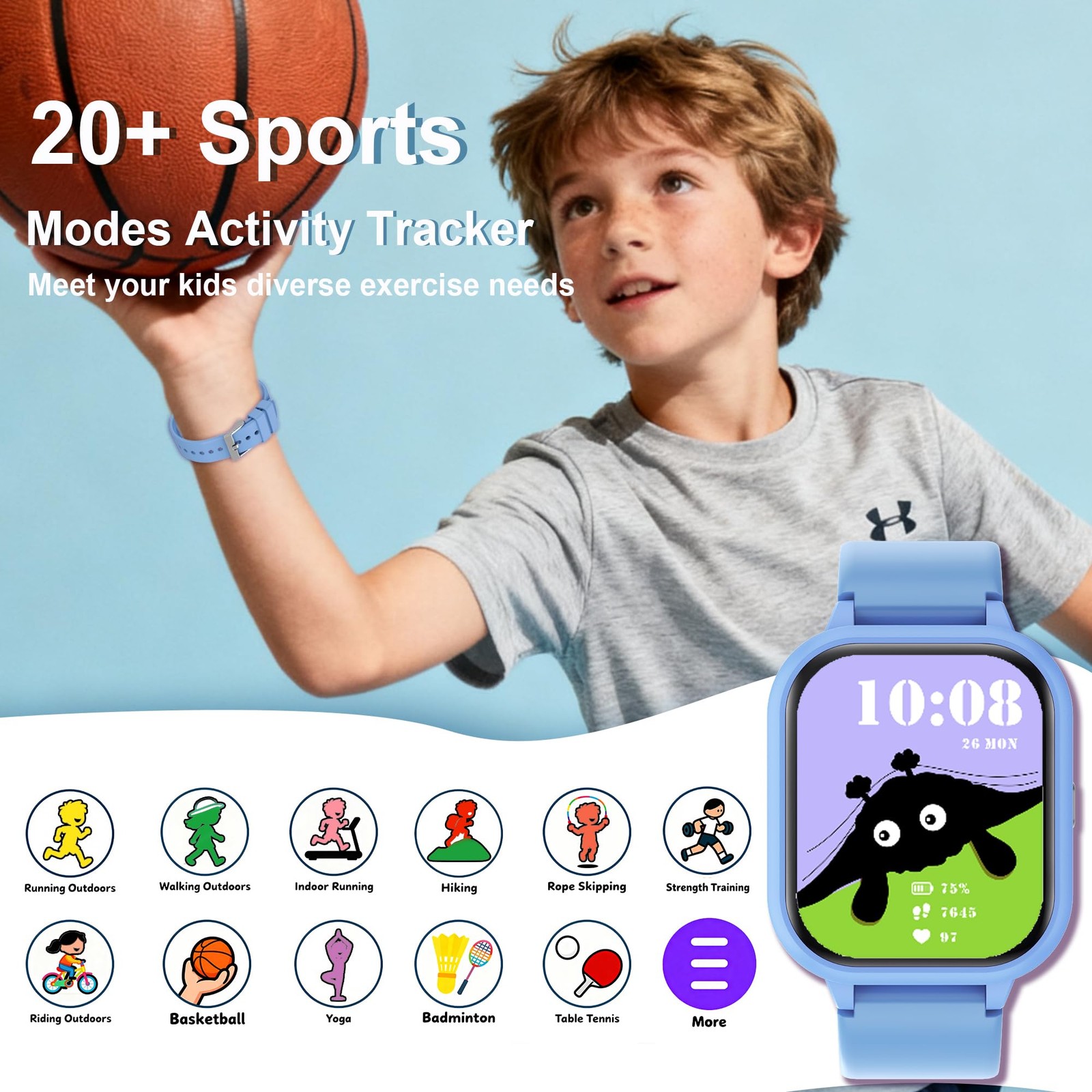 4-15 Ys, Standalone&APP Dual Use, Bluetooth , Kid Gift