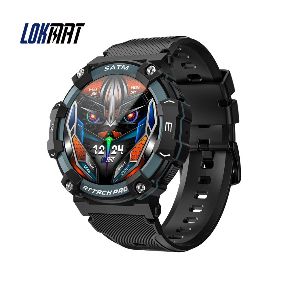 LOKMAT ATTACK 2 PRO Smart Watch Men Bluetooth Calls Fitness Tracker Sport Watch