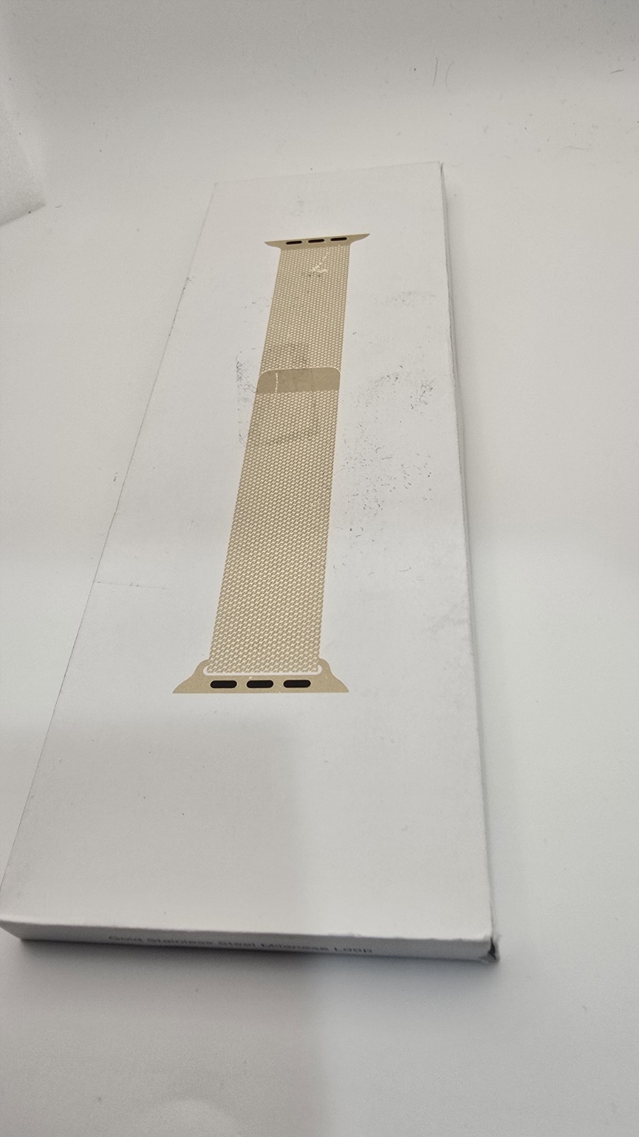 Genuine Apple Watch Band 45mm GOLD Milanese Loop (open box)
