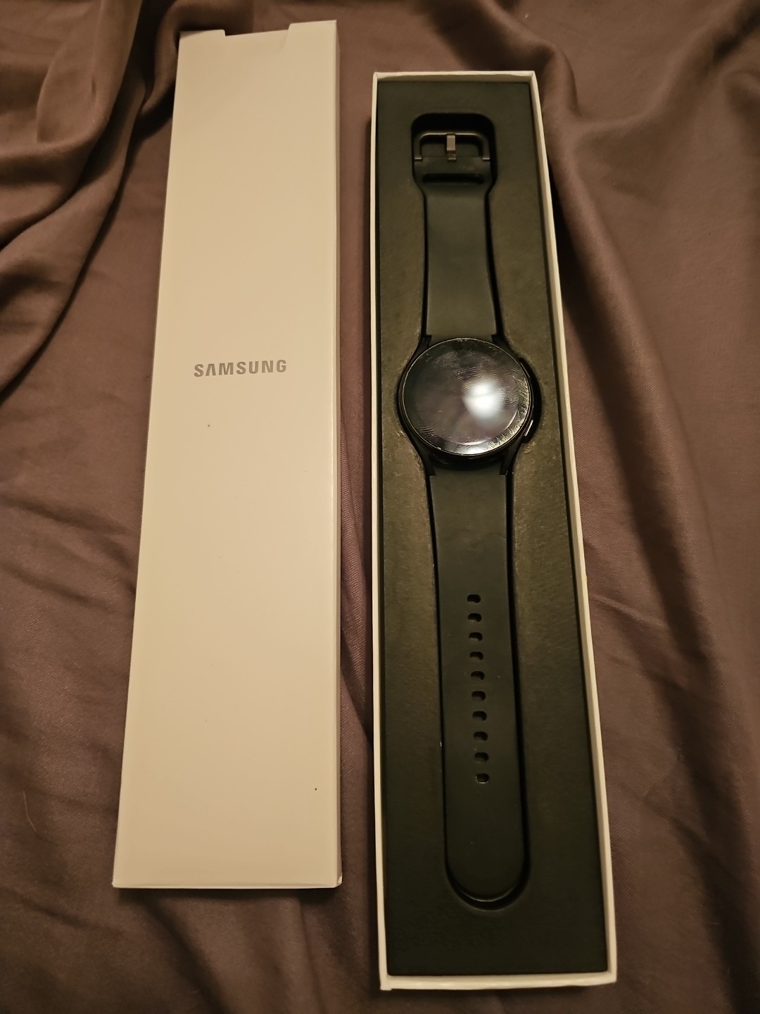 Samsung Galaxy Watch4 SM-R860 40mm Aluminum Case with Sport Band – Black…