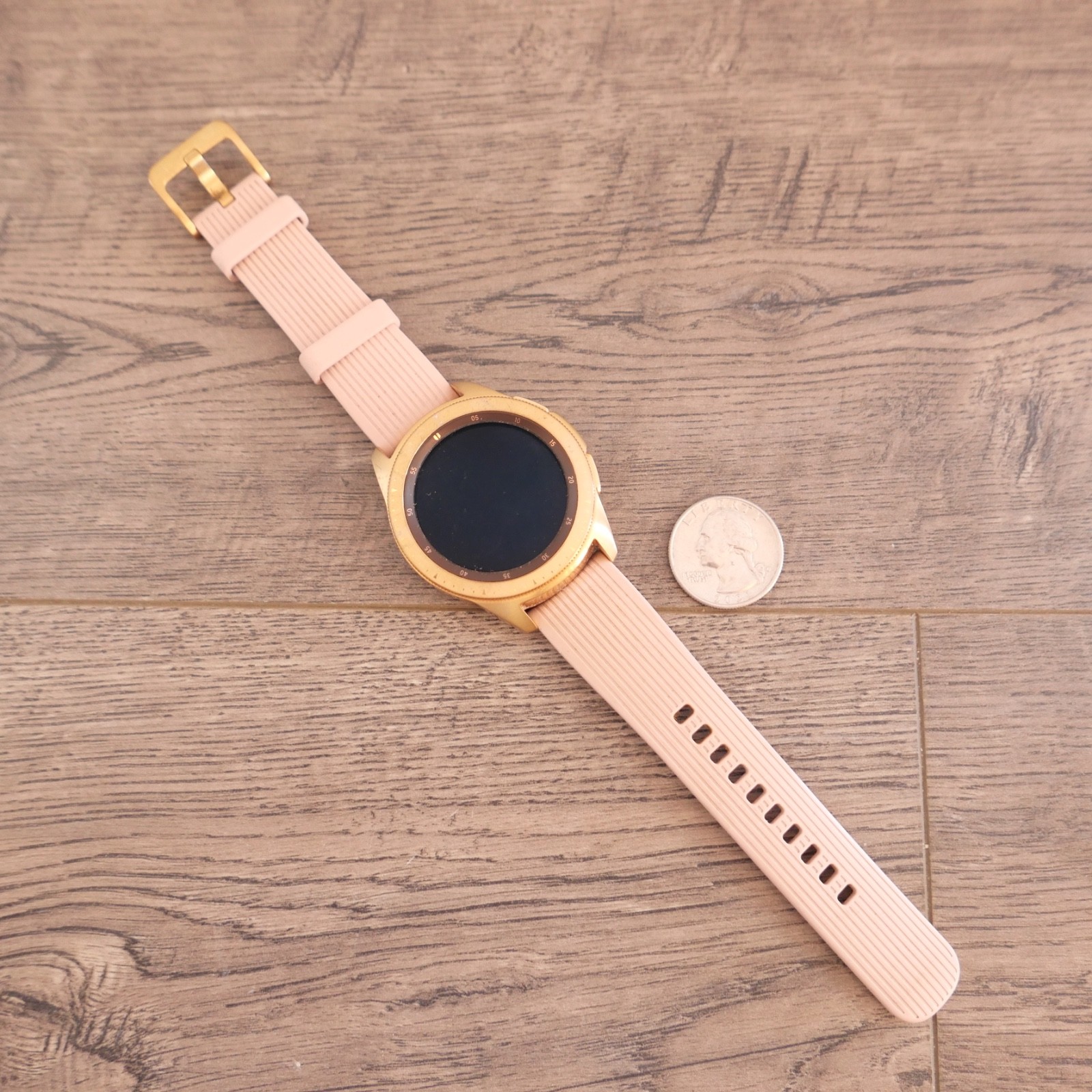 Samsung Galaxy Watch SM-R815U GPS+LTE 42mm Rose Gold w. Rubber Band !!!