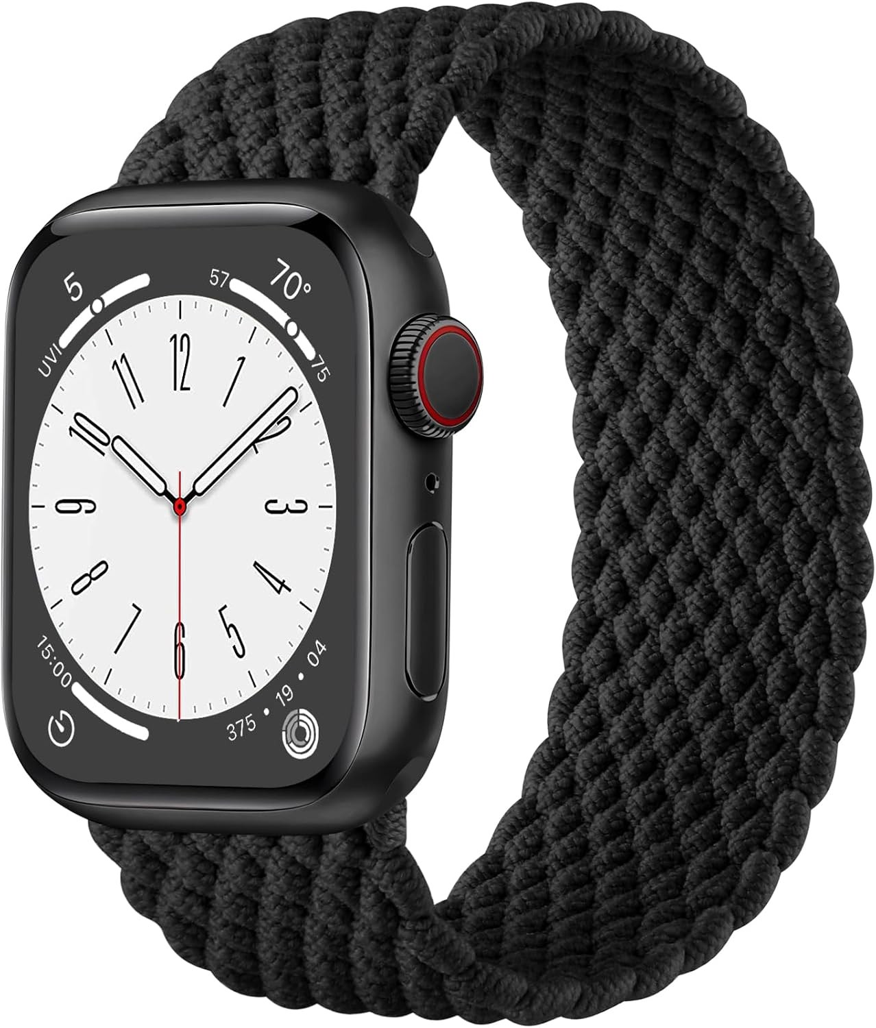 Braided Solo Loop Strap Compatible with Apple Watch 38mm 40mm 41mm