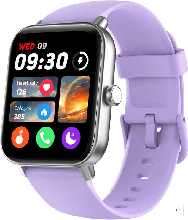 Fitpolo 1.8” Smart Watch for Men & Women IDW19 – Purple