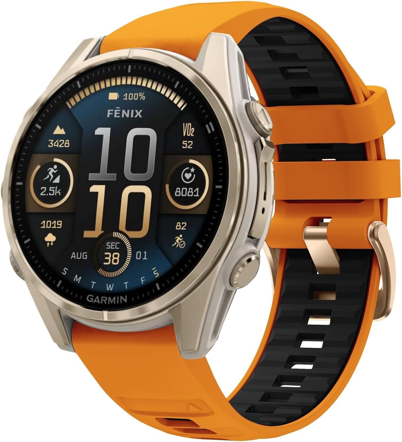 Strap For Garmin Fenix 8/7S Pro/7S/6S Pro/6S/5S Plus/5S, Silicone Soft Strap