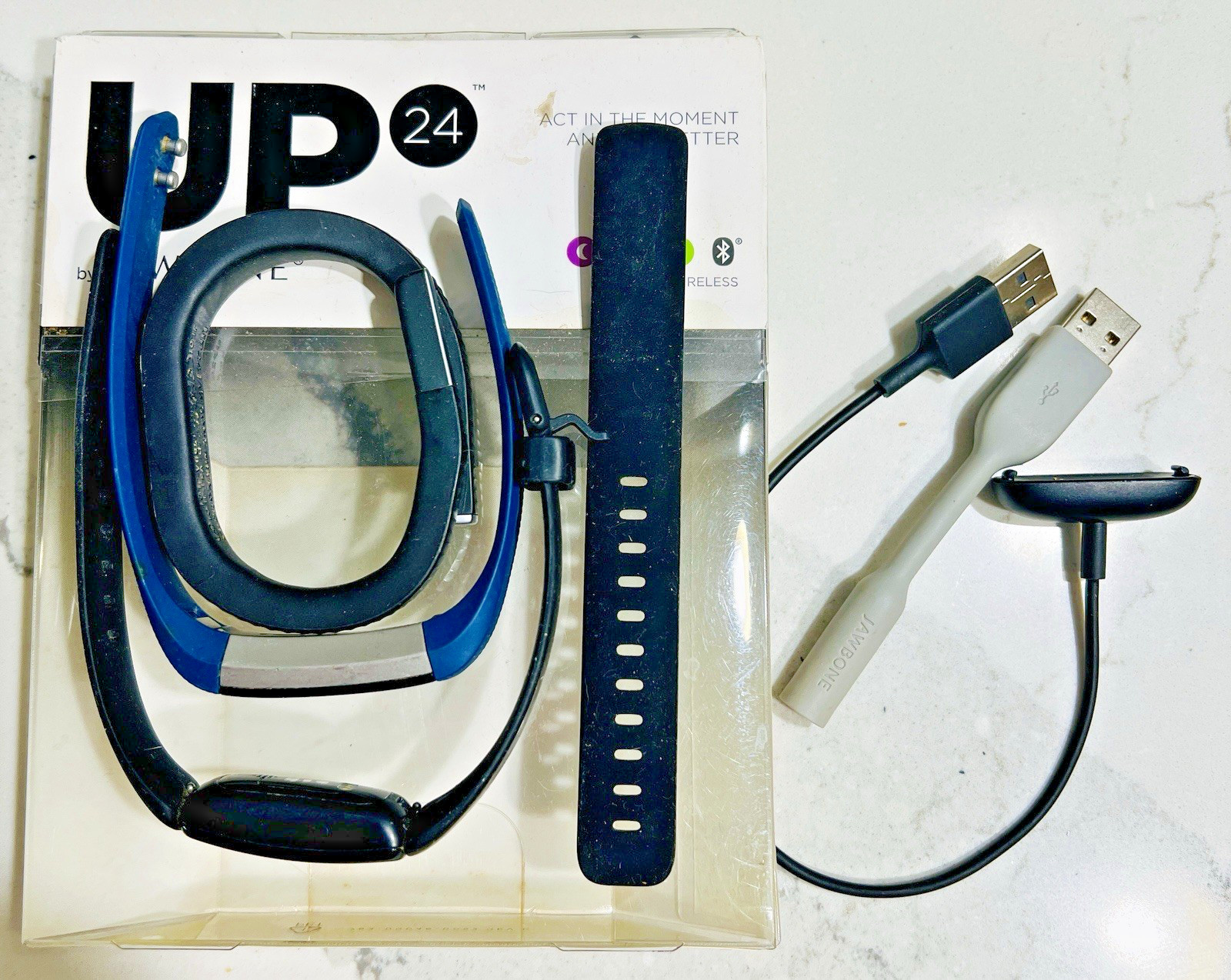 AS-IS Lot of Smart/Fitness Watches Jawbone Fitbit Chargers Parts or Repair *READ