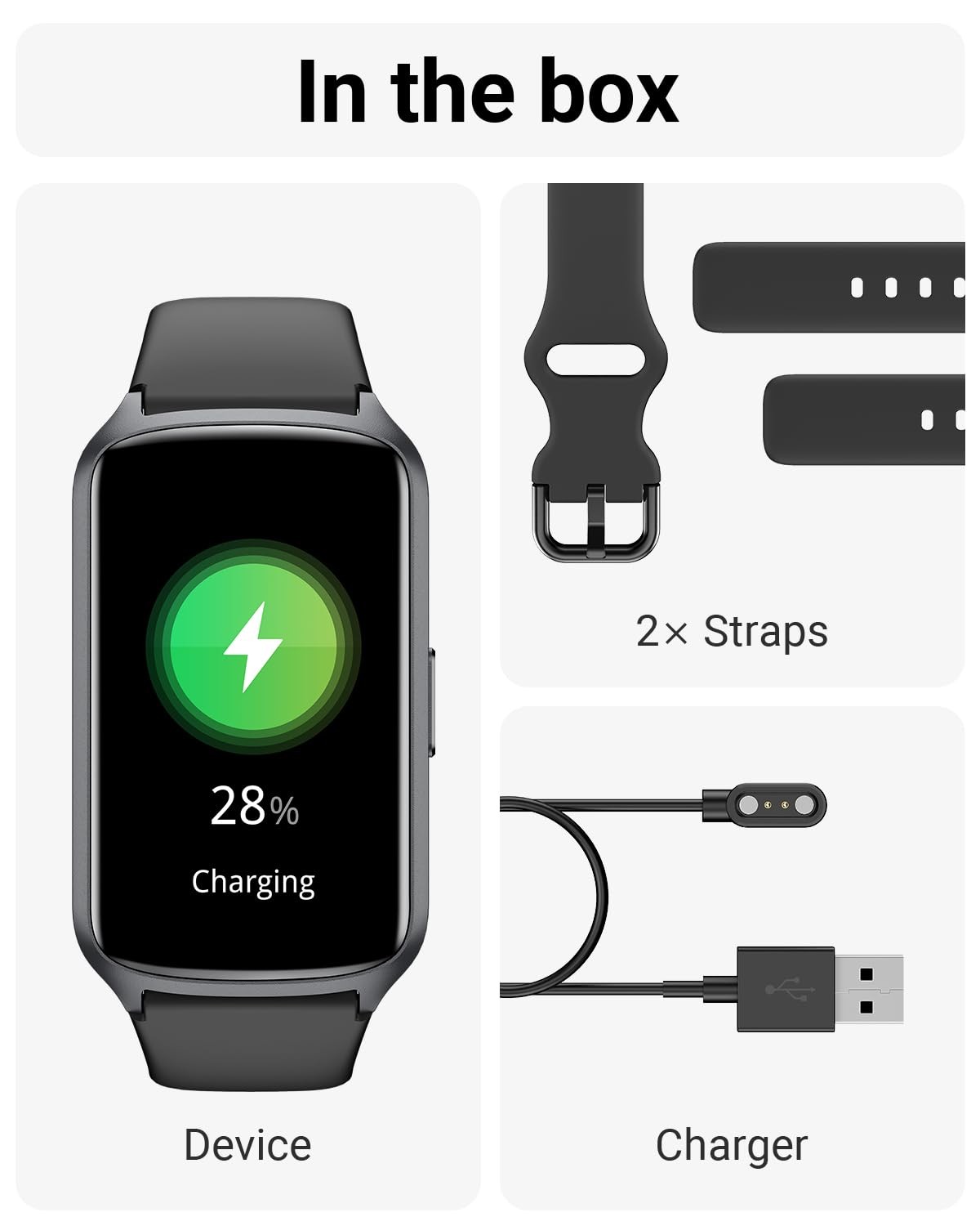 Health Fitness Tracker with 24/7 Heart Rate, Blood Oxygen, Blood Pressure, Sleep