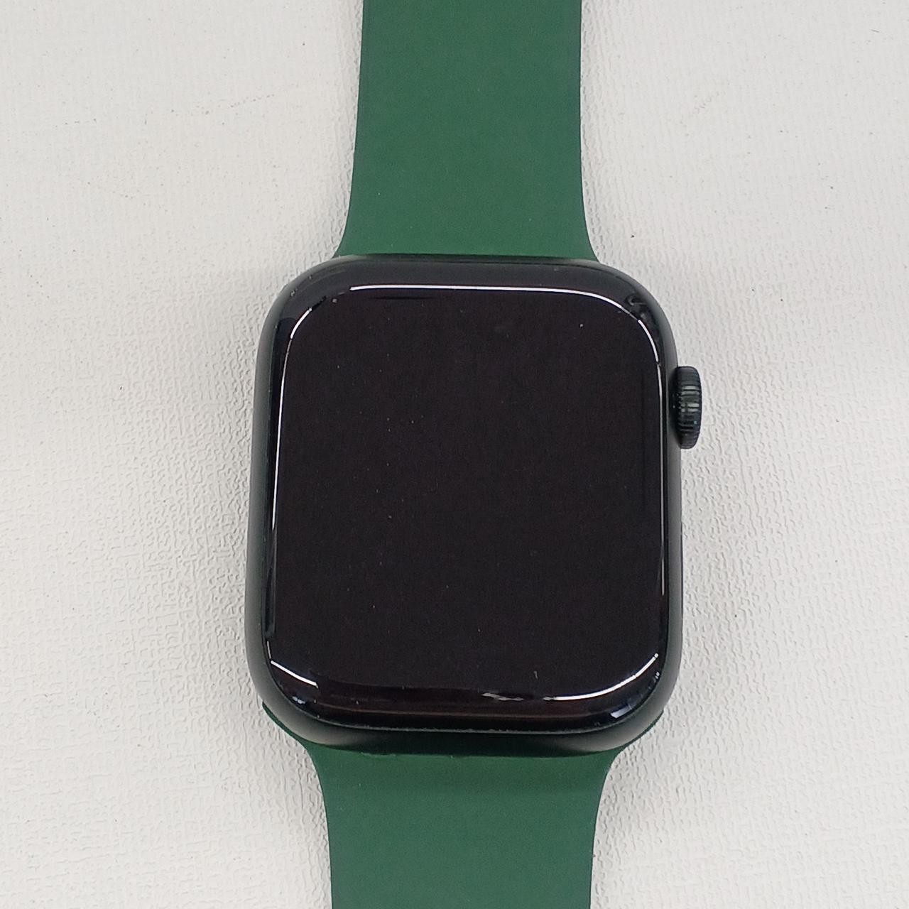 Apple Watch Series 7 45mm Cellular Green Aluminum with Clover Sport Band