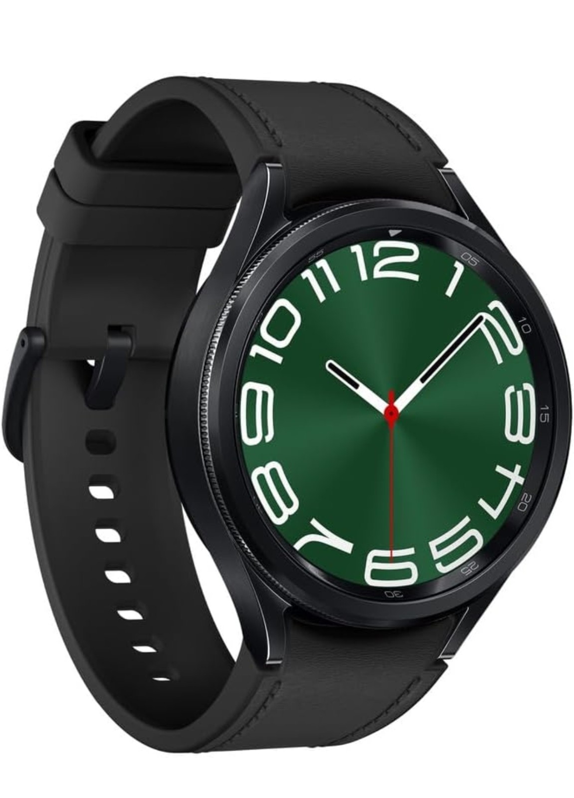Samsung Galaxy Watch6 Classic 47mm Stainless Sapphire BT Wear OS Black Leather