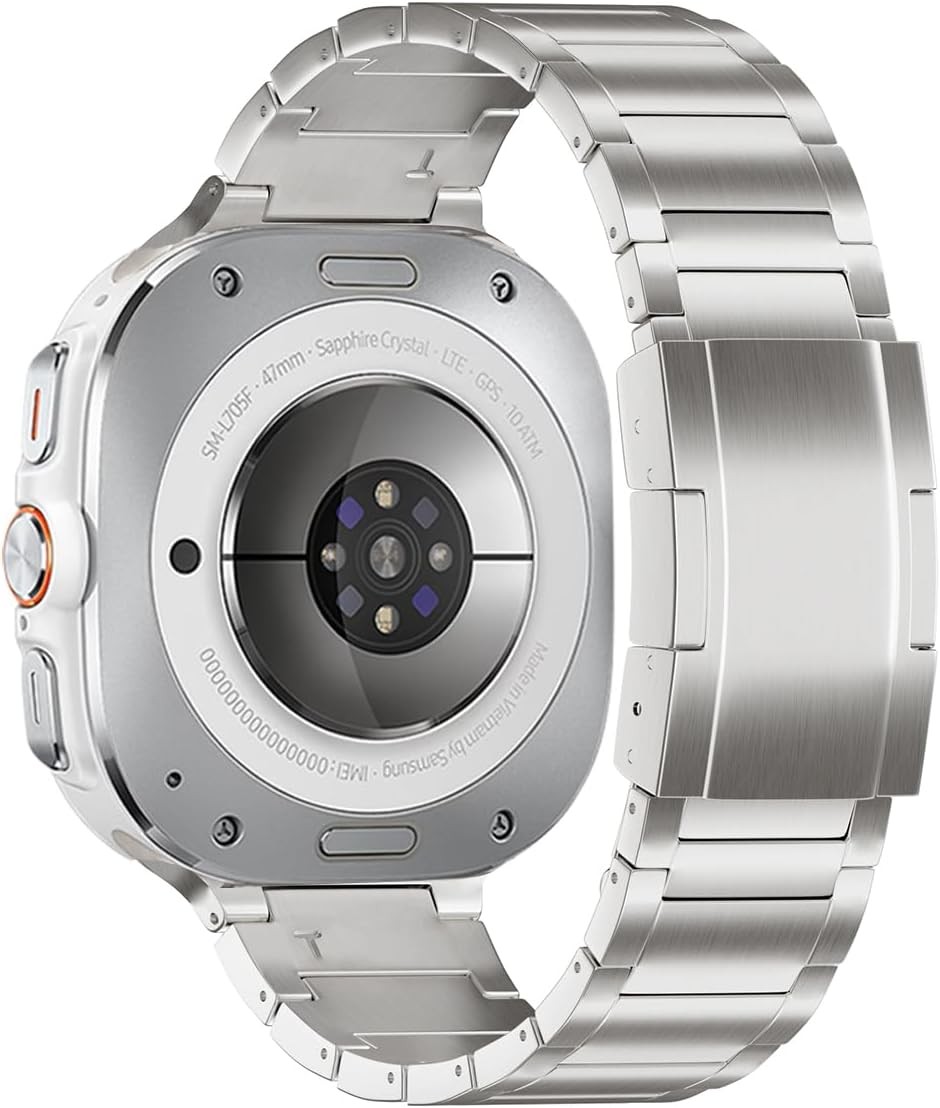 Titanium Strap Compatible with Samsung Galaxy Watch Ultra 2 2026 Silver