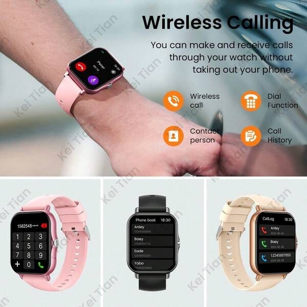 Bluetooth Smart watch Men/Women Bluetooth Compatible with iPhone Samsung Android