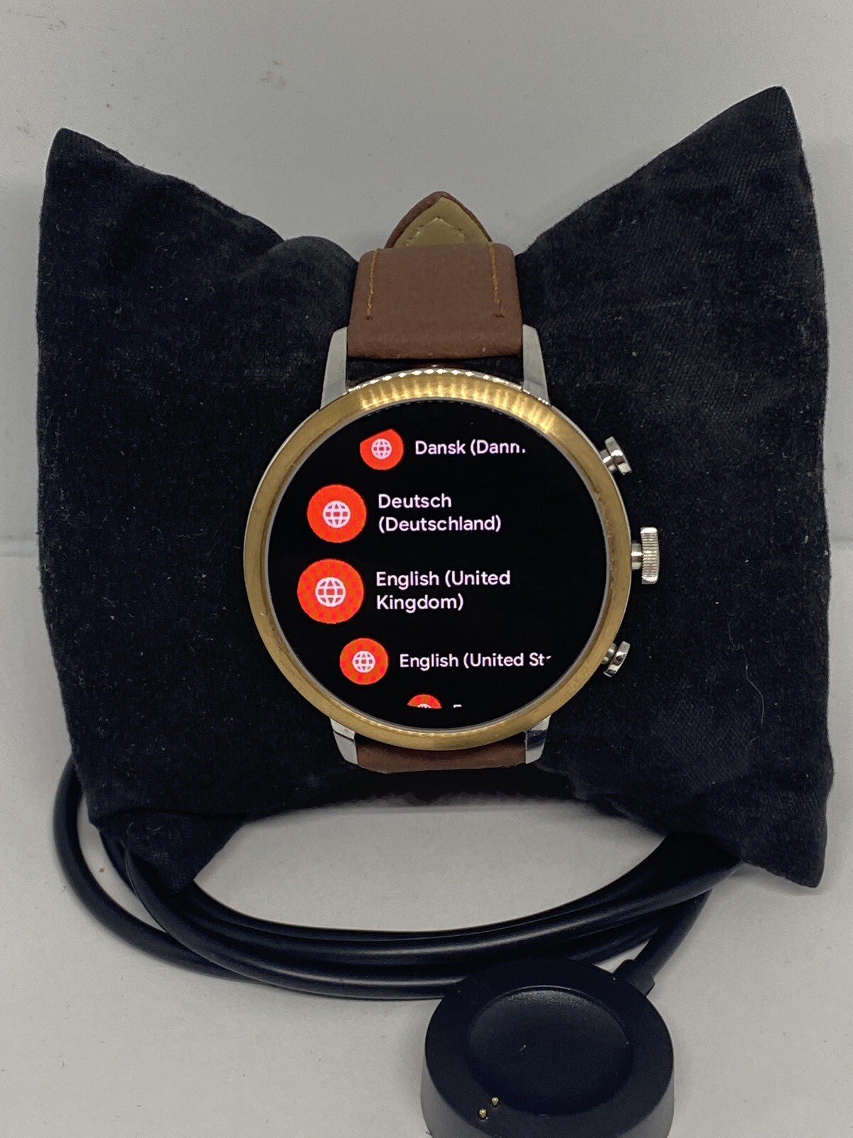 Fossil Gen 4 Authentic Digital Dial Smart Watch Custom Band FTW6016 AB425