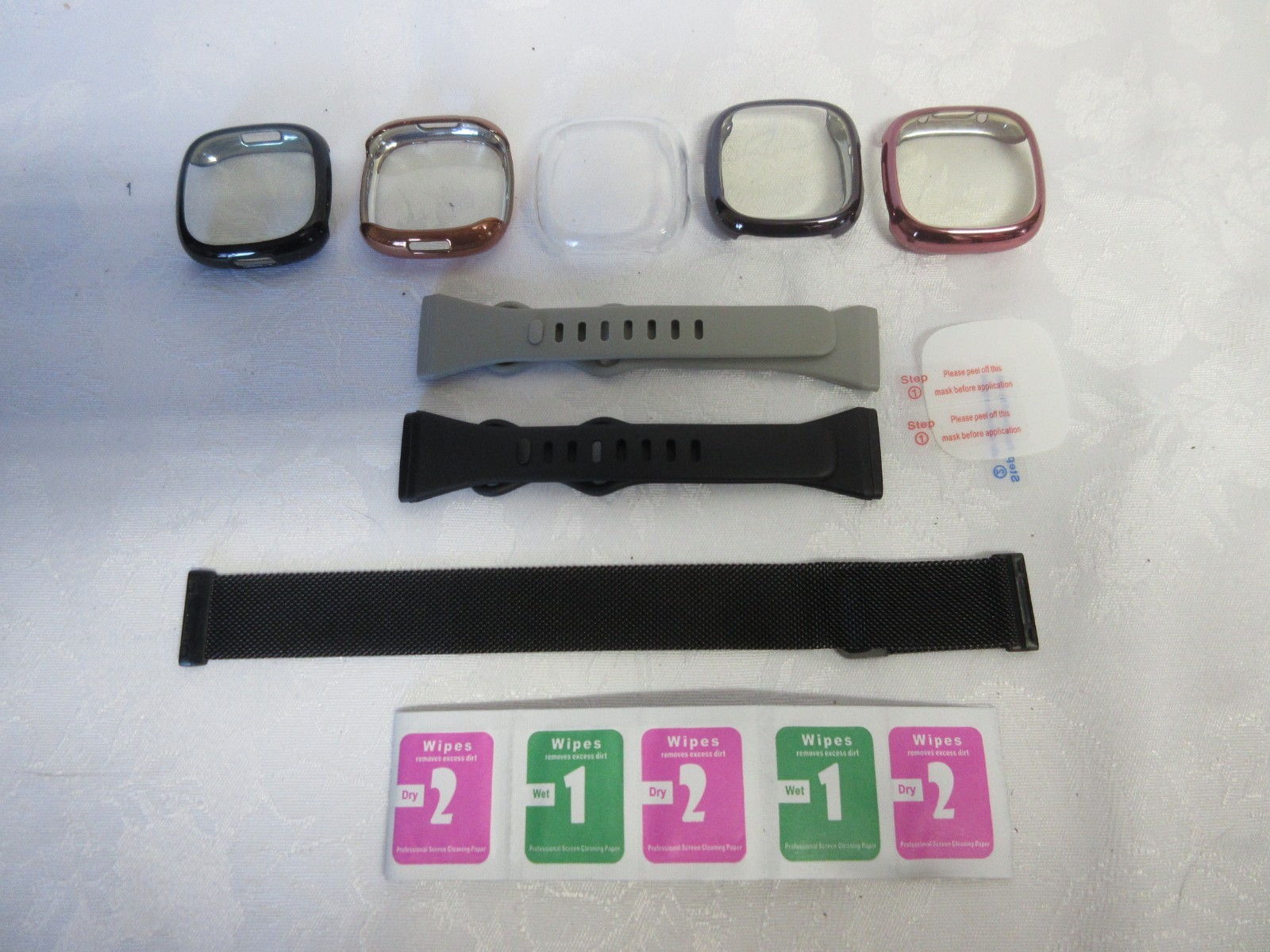 10 Pc Lot of Fitbit Bands, Lenses & More, MINT