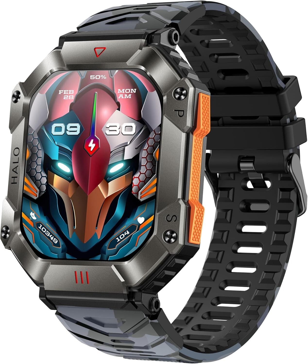 ⌚ Pard 2.0-inch IPS Screen Outdoor Travel Smart Sports Fitness Tracker, Ultra ⌚