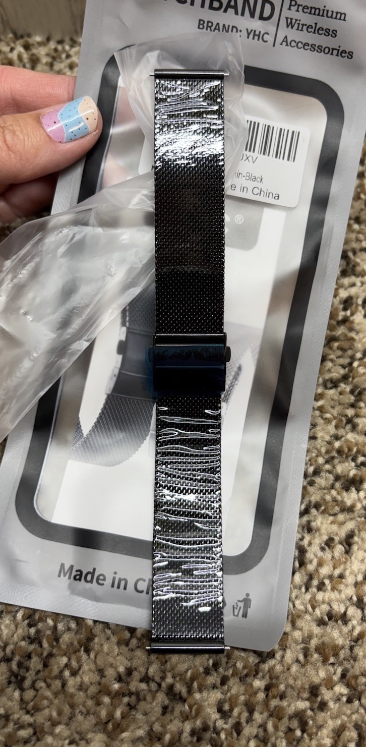 YHC WatchBand. US-20 Garmin-Black. NEW!