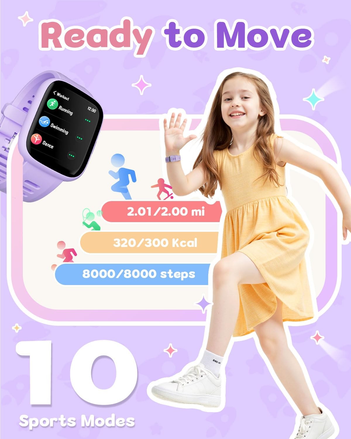 for with Location Tracker (iOS Only), Fitness Tracker with Step Counter, Pedo…
