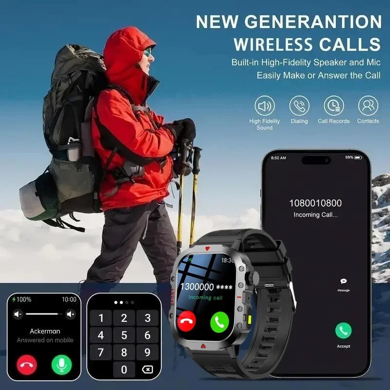 2026 Smart Watch For Men/Women Waterproof Smartwatch Bluetooth iPhone Samsung