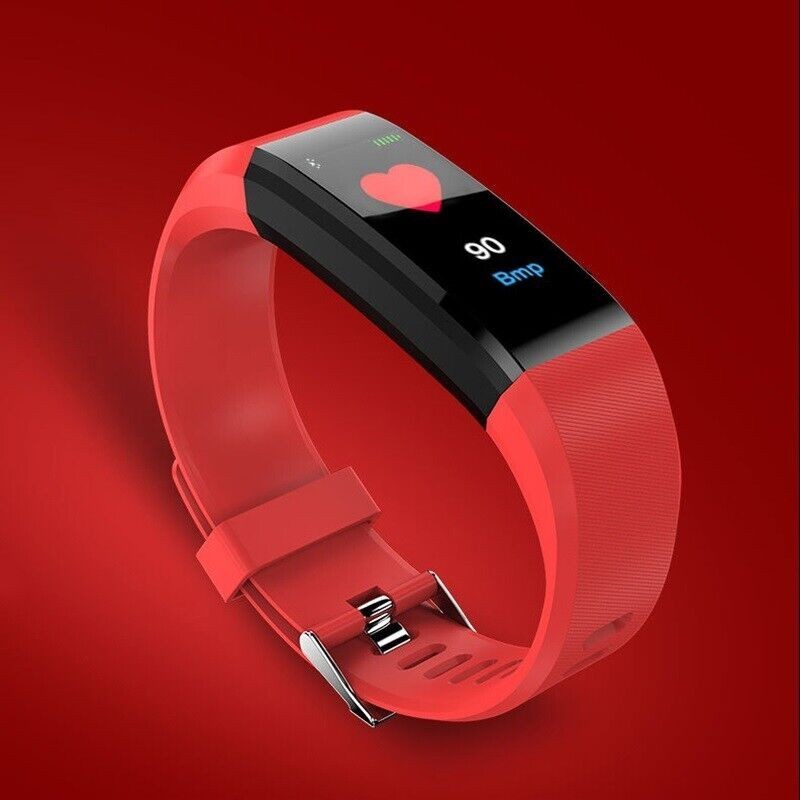 Fitness Smart Watch Activity Tracker Heart Rate For Women Men Oxygen BP Monitor
