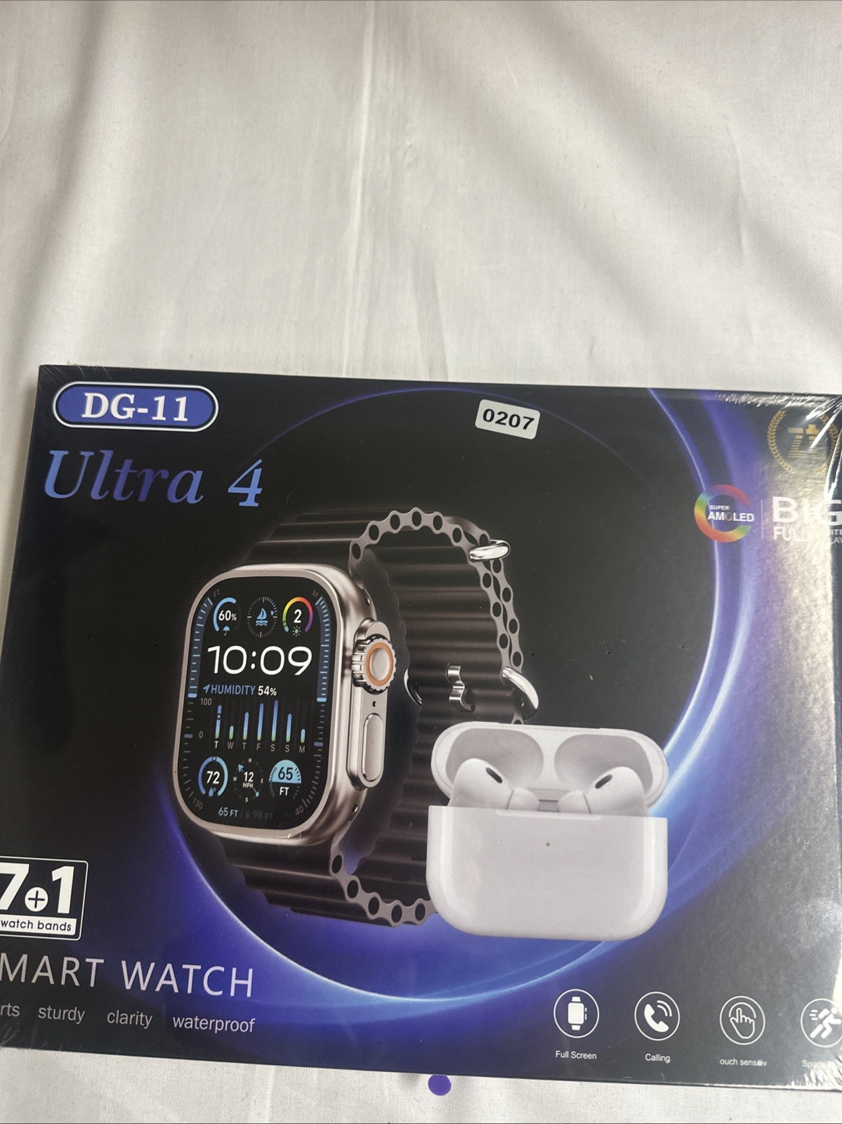 (207) Ultra 4 Smartwatch DG-11. 7 Bands Sports Syutdy Clarity Waterproof