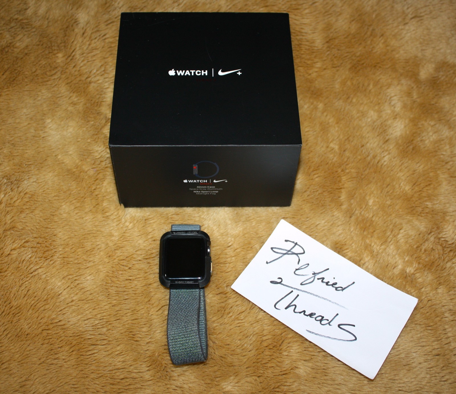 Nike+ Apple Watch Series 3-42mm (GPS + Cellular) LTD ED Mid Fog Sport Loop Mint!