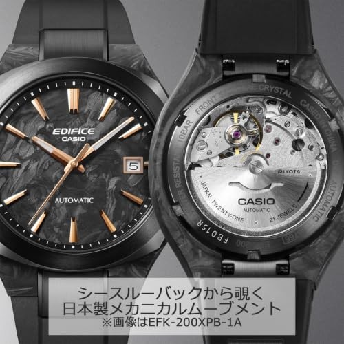 Casio Edifice EFK-200CD-1AJF Automatic Sapphire Black Men’s Watch Japan