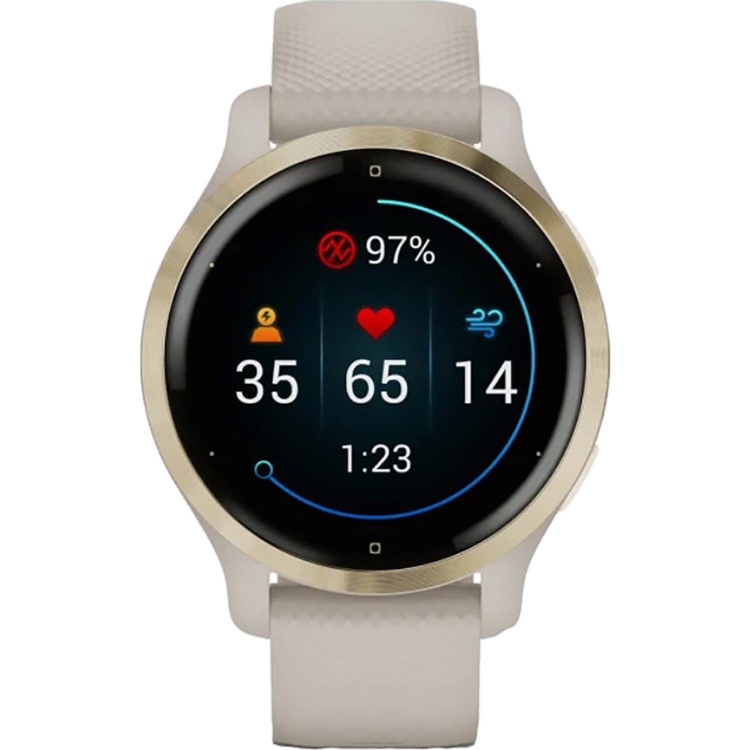 Garmin Venu 2S Wifi + Bluetooth Light Gold & Light Sand Smartwatch NEW