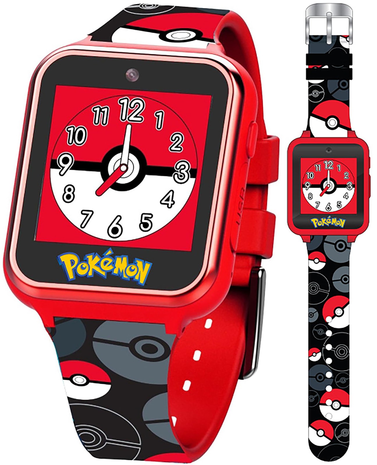 Touchscreen Kids Smart Watch – Red Interactive Educational Toy Watch