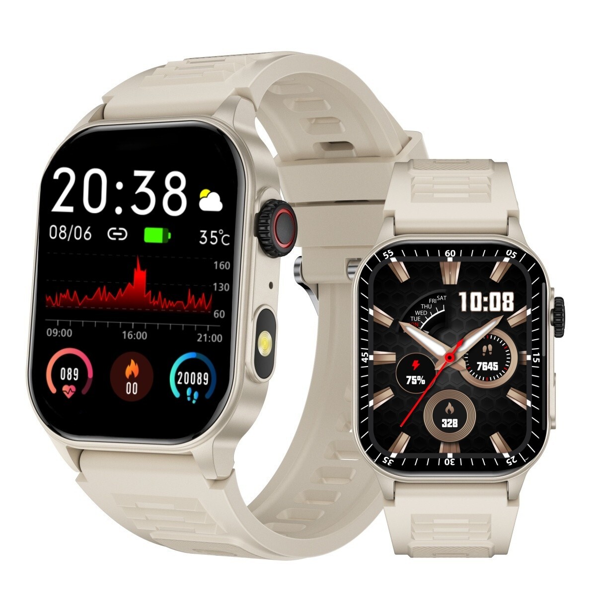 Military Smart Watch for Men(Answer /Make Call)Rugged Fitness Tracker Waterproof