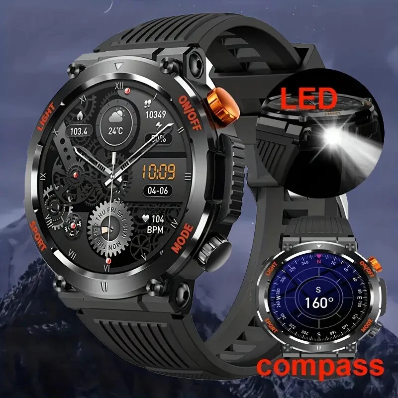 Men’s Smart Watch HD Touch Screen Sports Waterproof Smartwatch Bluetooth Call