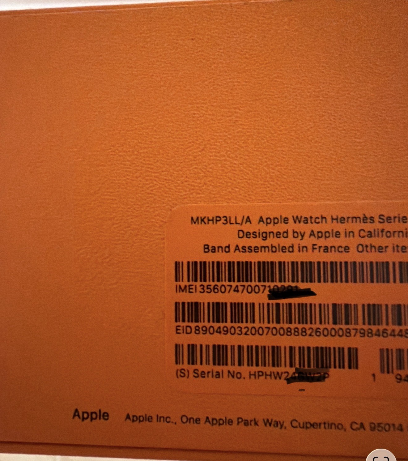 Apple Watch Hermès Series 7 GPS +Cellular,41mm Space Black Stainless Steel+band
