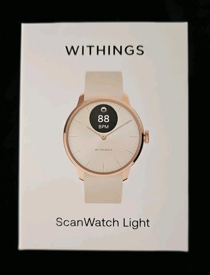 Withings ScanWatch Light – Hybrid Smartwatch,Heart Monitoring, Activity Tracking