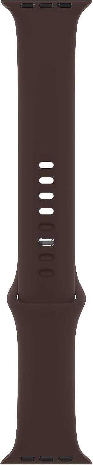 Silicone Strap Compatible with Apple Watch Ultra 49mm, Series 7 45mm, Coffee